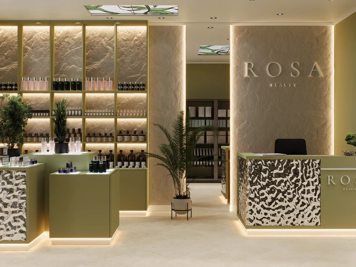 Рецепція та експозиція магазину ROSA